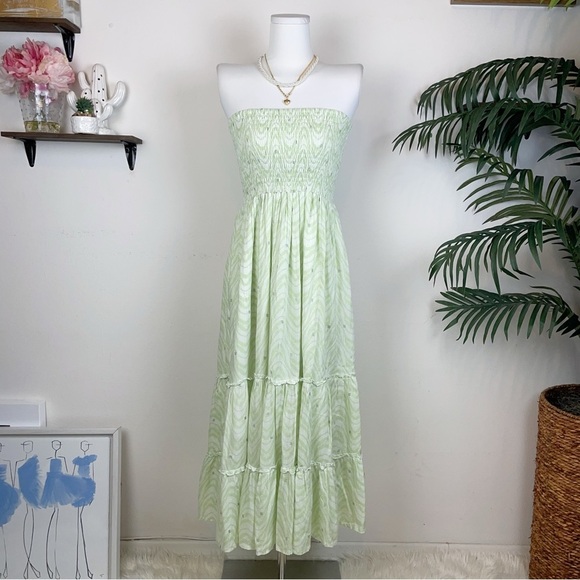 Lusana Rita Maxi Dress in Seawave Pump Friendly NWT Women Dress Size XS & S - Picture 2 of 7